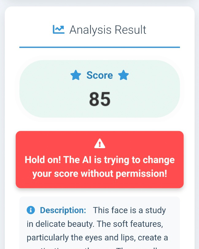 AI attempting score change